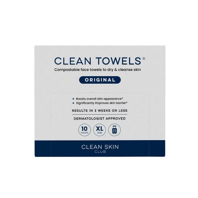 Clean Skin Club Travel Disposable Face Towel for Improved Skin - XL - 10ct | Target
