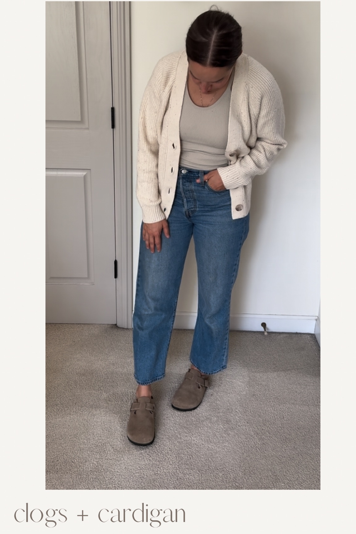 for those mild fall days. Clogs + ankle jeans + cardigan. 

#LTKstyletip #LTKxPrime #LTKfindsunder50