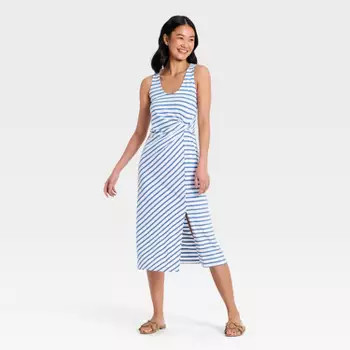 blue drop waist dress | Target