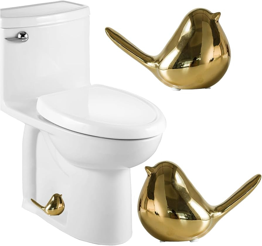 Ceramic Bird Toilet Bolt Covers Decorative Toilet Bolt Caps,Set of 2 Toilet Caps for Bottom of To... | Amazon (US)