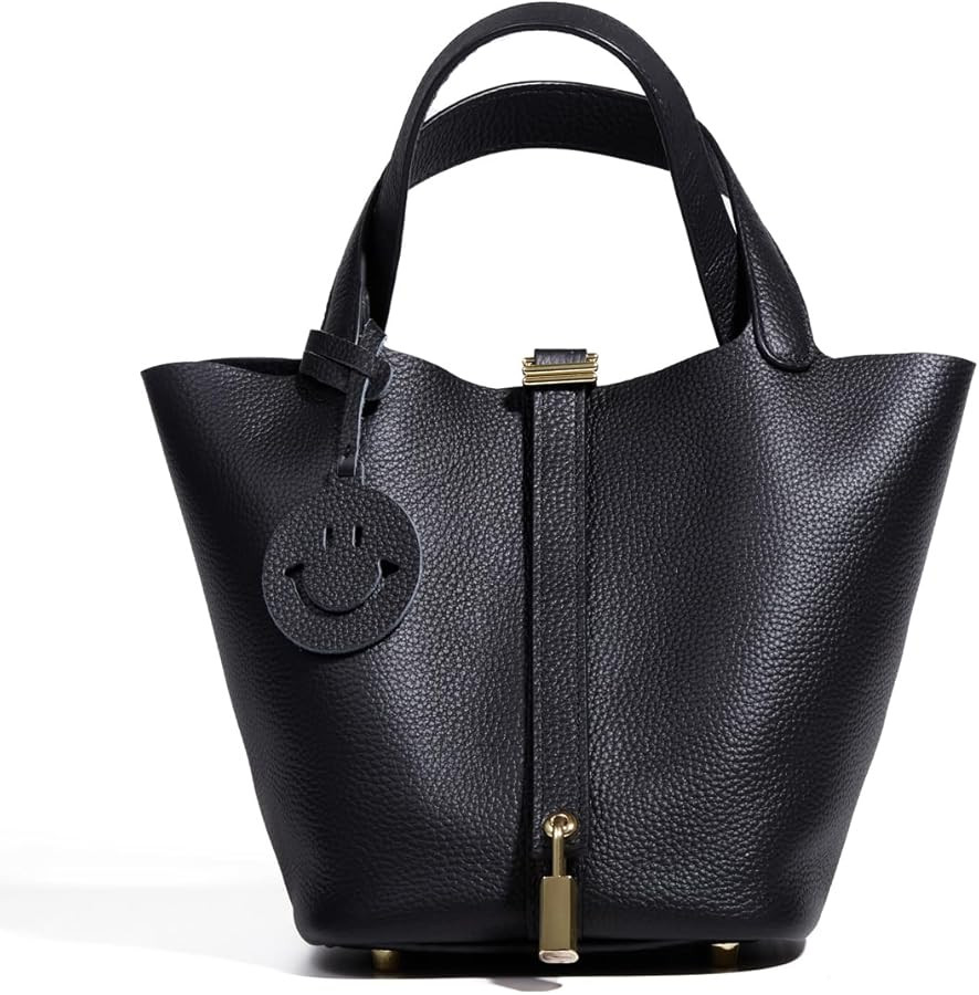 Genuine Leather Purse Handbags for Women with Vegetable Basket Shape Original Design | Amazon (US)