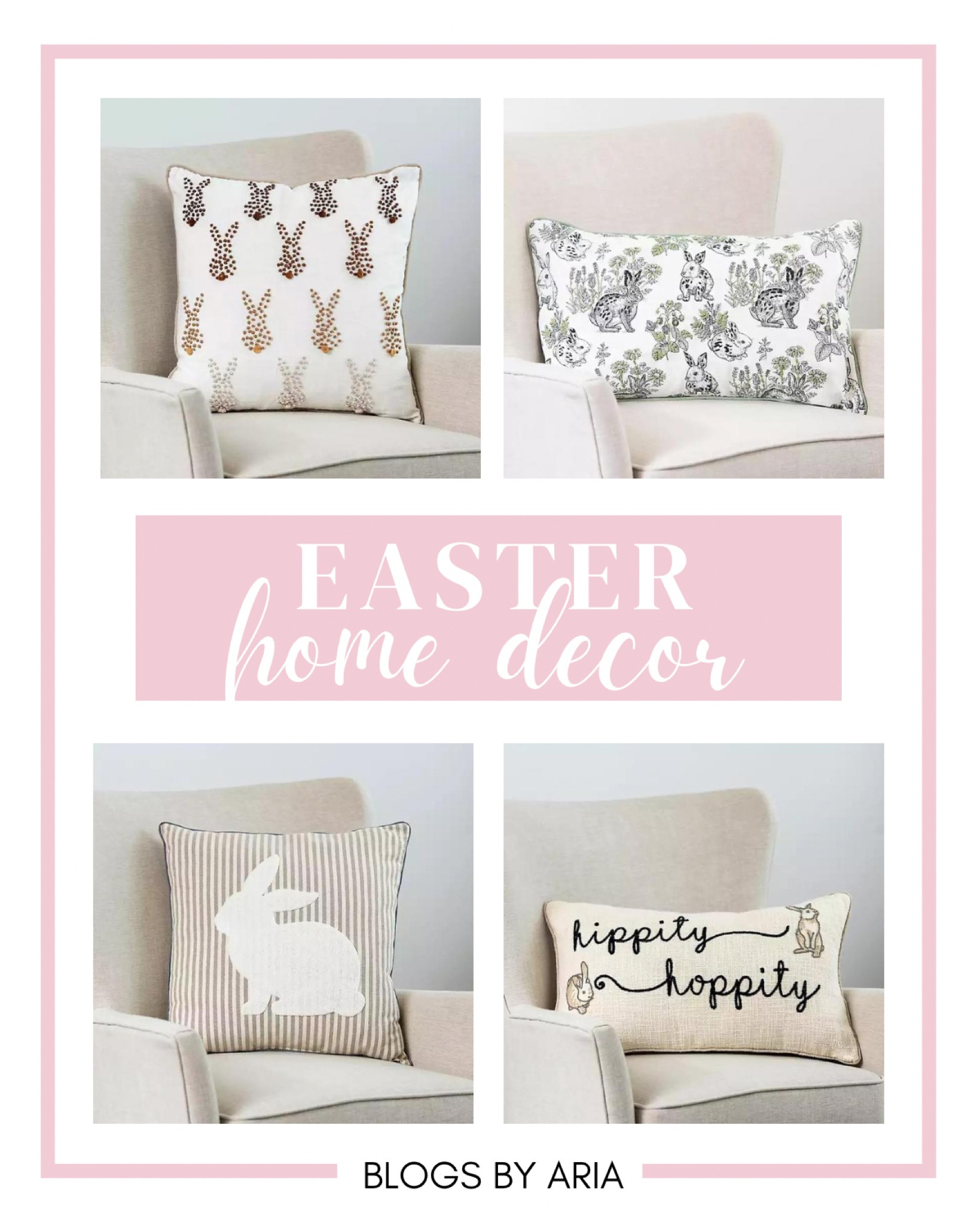 Neutral Easter pillows. Want to decorate for Easter without using pastel colors? These neutral pillows are a great option for you especially if you just want to add 1 or 2 pillows to your existing decor. #homedecor #easter #easterdecor 

#LTKSeasonal #LTKhome #LTKunder50