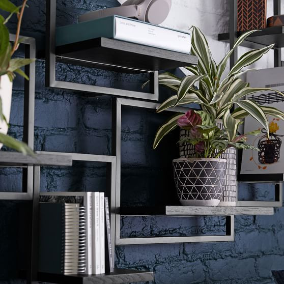 Metal Framed Shelves, Set of 5 | Pottery Barn Teen