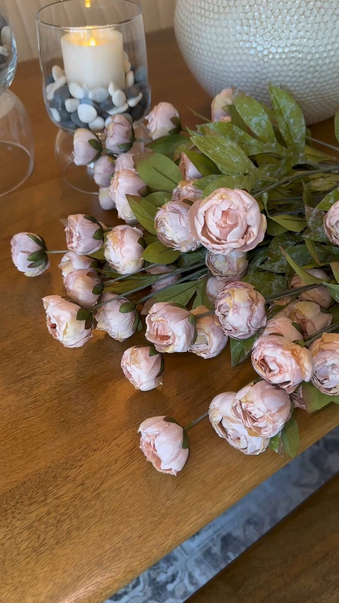 These viral peonies are back in stock! I have them in tan (a soft light pink shade) and they also come in cream. 
Both are gorgeous

#LTKFindsUnder50 #LTKSaleAlert #LTKHome