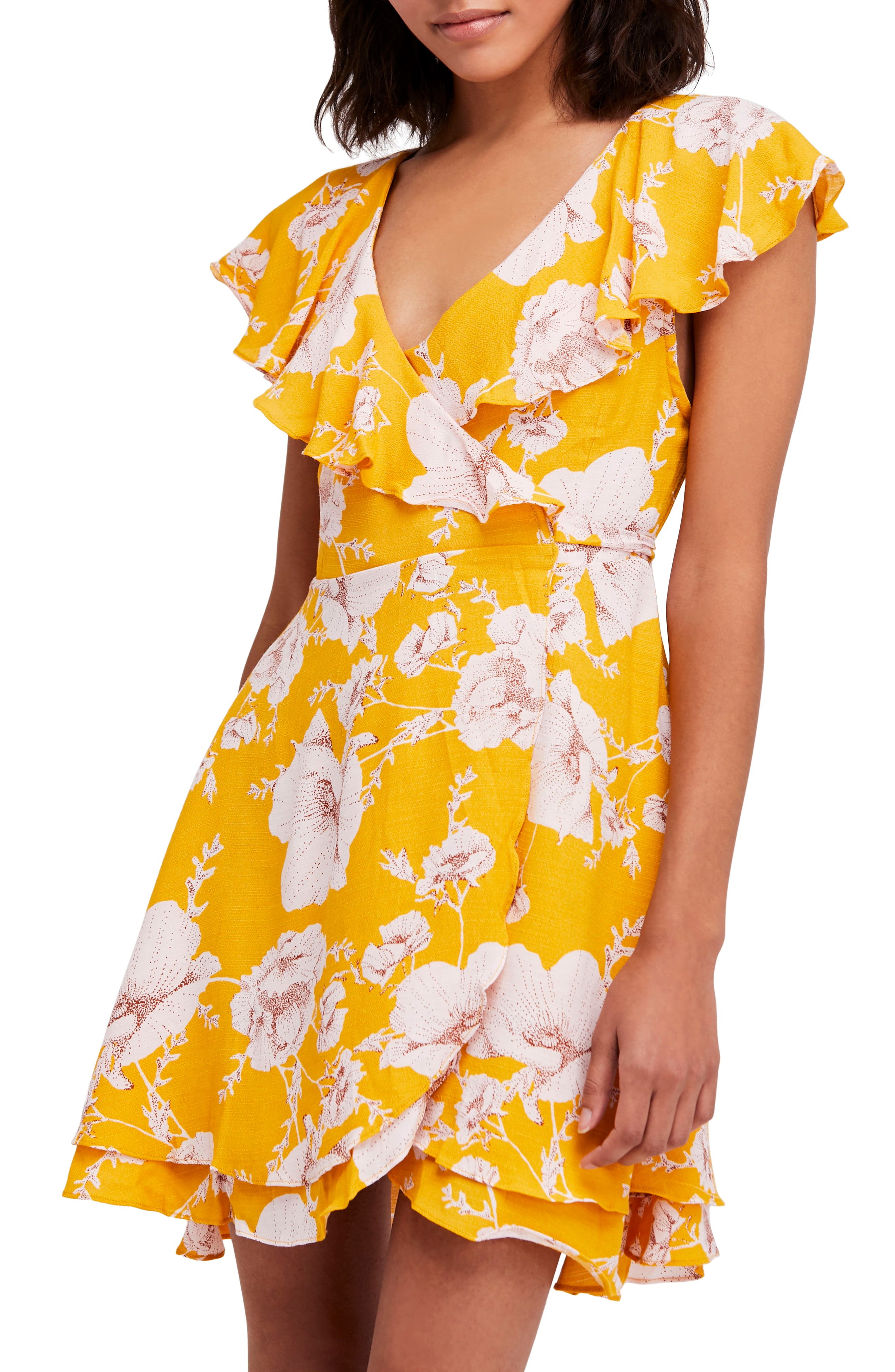 French Quarter Print Wrap Minidress | Nordstrom