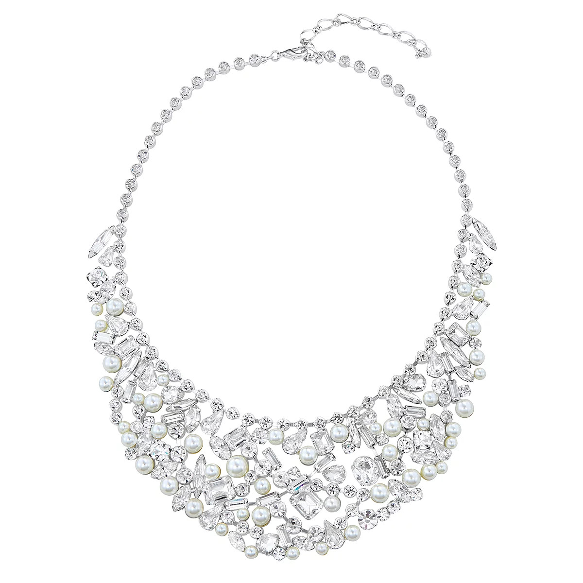 Simulated Crystal Bib Statement Necklace | Kohl's