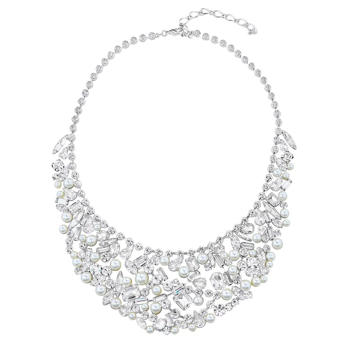 Simulated Crystal Bib Statement Necklace | Kohl's