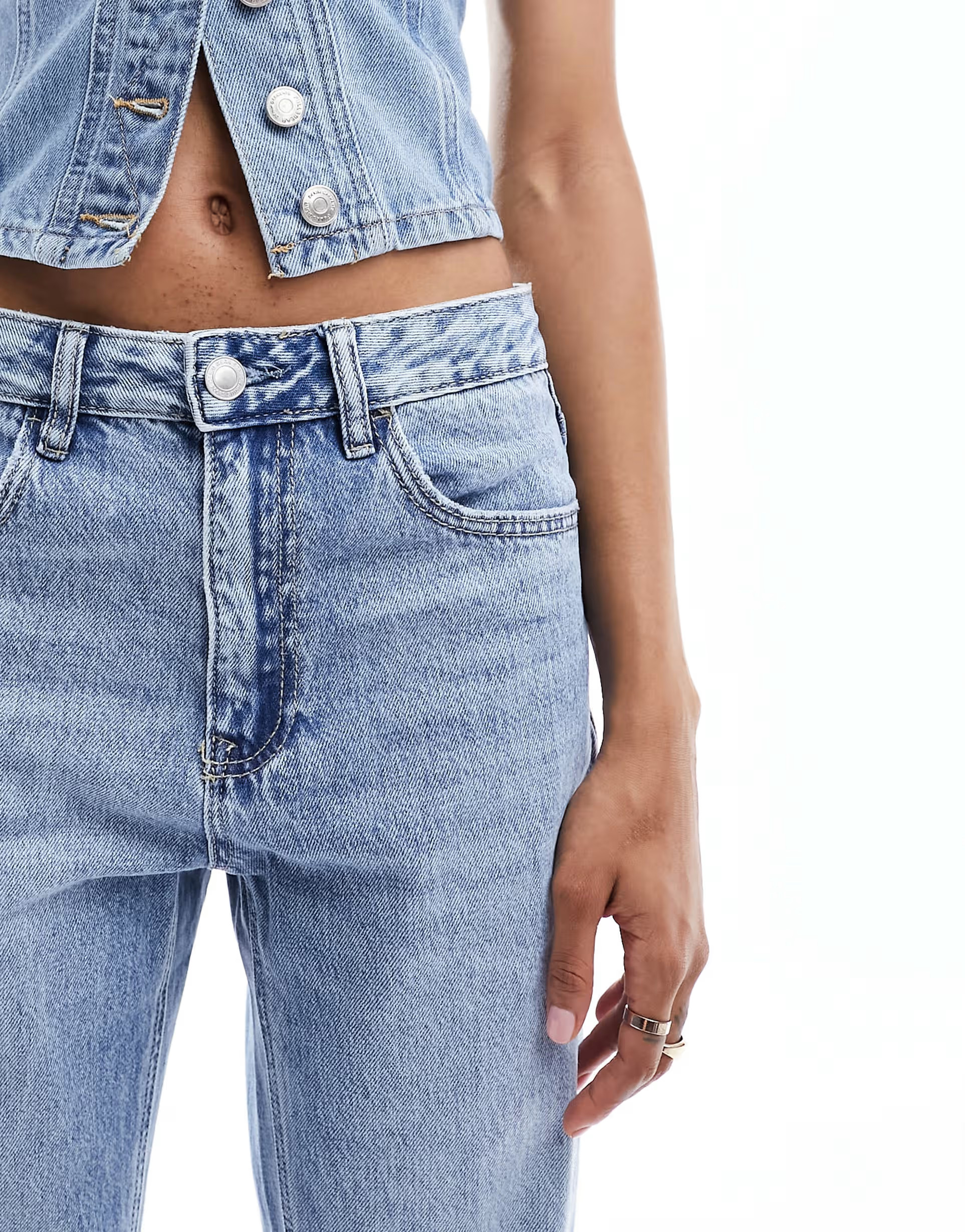 Stradivarius STR Tall straight leg jean in medium wash | ASOS (Global)