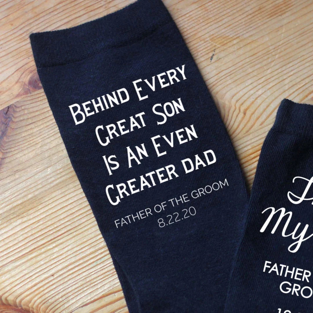 Father of the Groom Wedding Socks,personalized Socks Make the Perfect Father of the Groom Gift Wi... | Etsy (US)