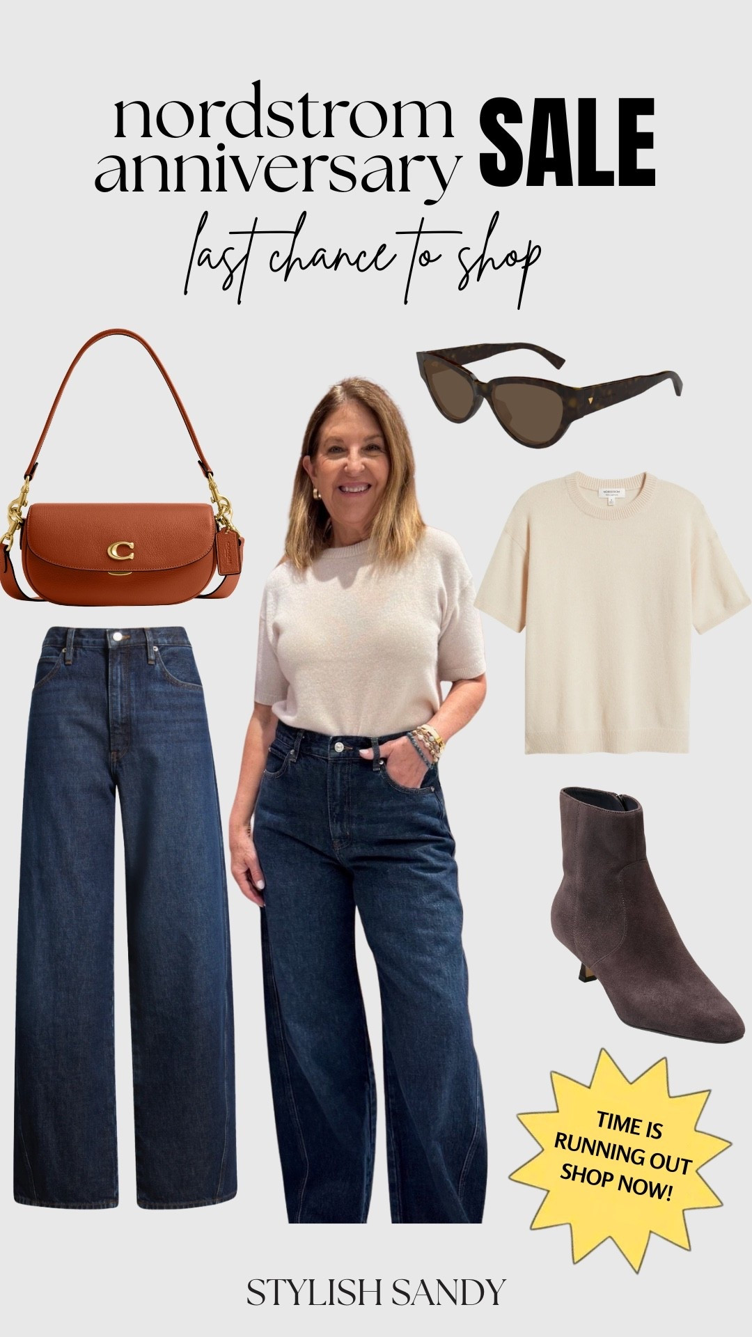 My look is still in stock and on sale @Nordstrom! Frame - the twisted-seam, bow-high-waisted barrel jeans. This style is so cute and looks great on my tall friends as well as my petite friends.  It runs big, so size down. Adding some other jeans, tops, bags, shoes, and accessories I love!

#LTKootd #LTKSeasonal #LTKSaleAlert
