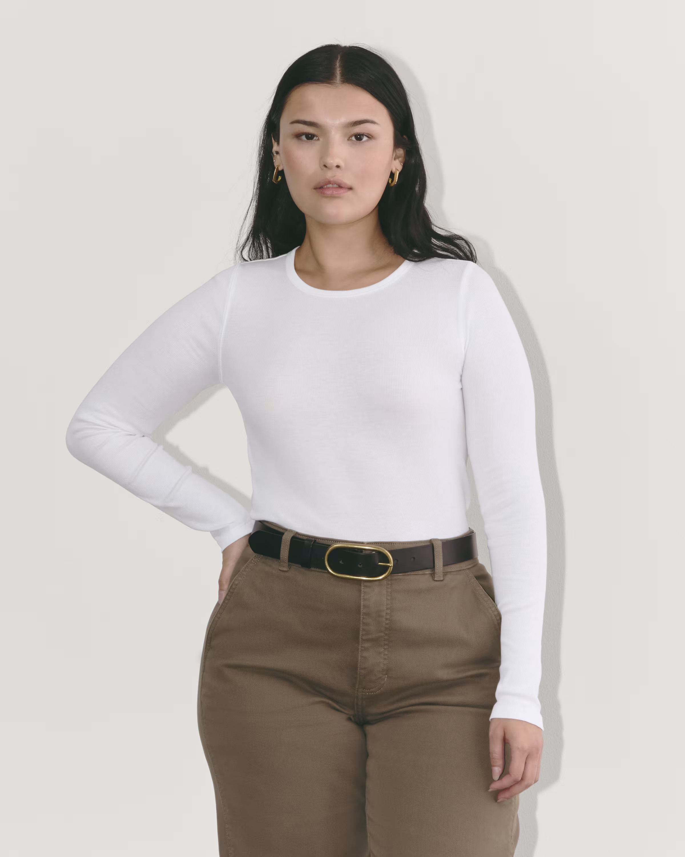 The Luxe Rib Long-Sleeve Crew | Everlane