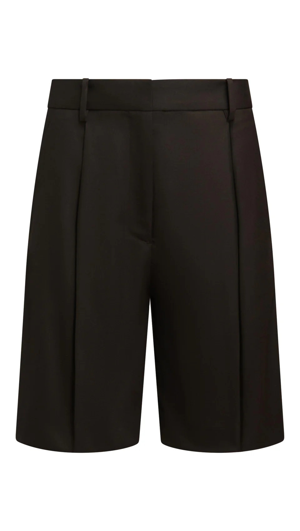 Pleated Shorts in Seasonless Wool | Women's Shorts | Argent | Argent