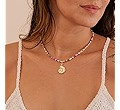 Colorful Bead Necklace - Starfish Palm Tree Nautilus Beach Charm Necklace for Women Trendy Boho C... | Amazon (US)