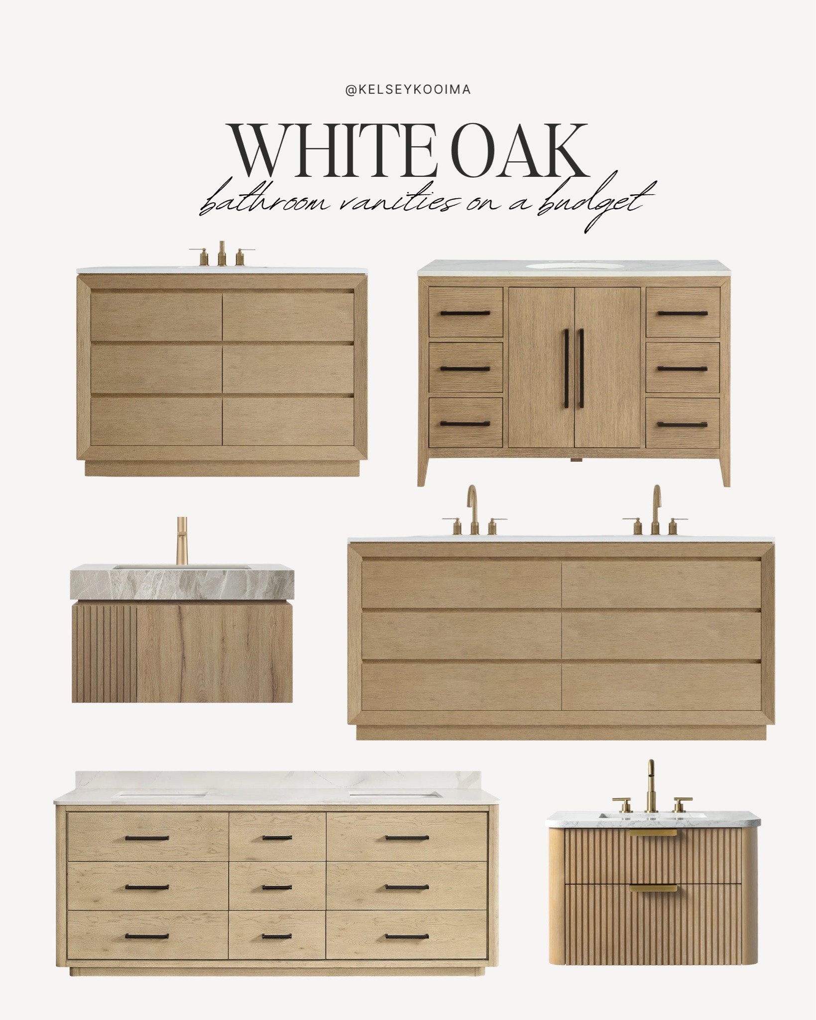 White oak bathroom vanities are having a moment and I'm so here for it!! Rounded up some of my favorites at every price point and so many of them are included in @Wayfair’s Memorial Day Clearance right now (vanities are up to 50% off!!)

We have one of these in our new build and it's one of those pieces I love more every day. Warm wood + simple lines = exactly the kind of bathroom I want to walk into 🤍

The Wayfair Memorial Day Clearance is live - up to 70% off with fast and free shipping over $35!

#ad #wayfair #wayfairpartner

#LTKHome #LTKSaleAlert