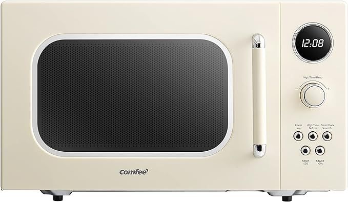 COMFEE' CM-M092AAT Retro Microwave with 9 Preset Programs, Fast Multi-stage Cooking, Turntable Re... | Amazon (US)