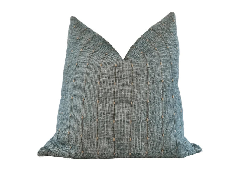 SUSAN  Green Stripe Linen Pillow Stripe Linen Cushion Cover | Etsy UK | Etsy (UK)