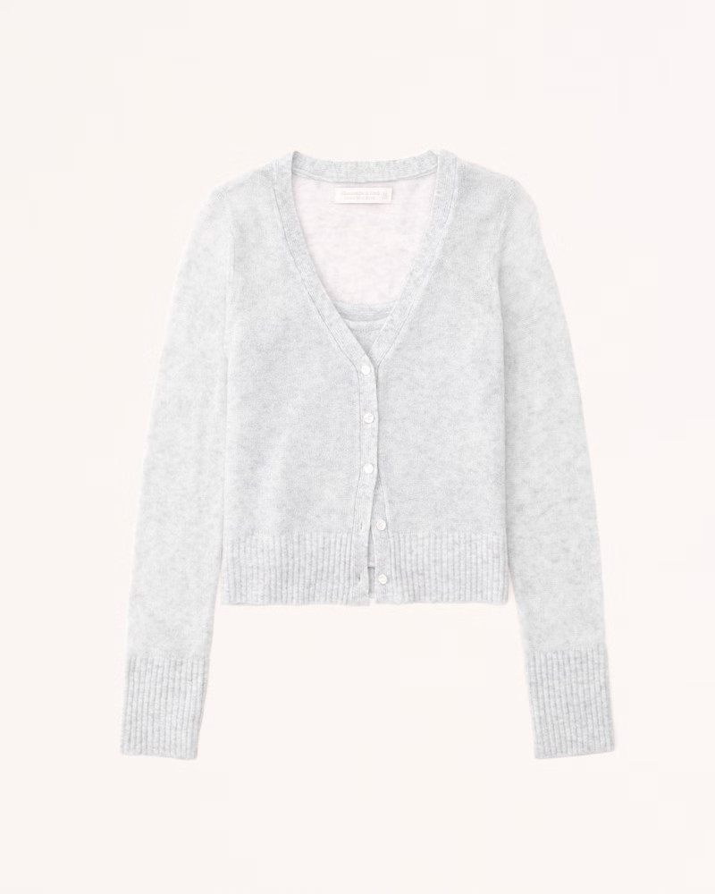Merino Wool-Blend Tank and Cardigan Set | Abercrombie & Fitch (US)