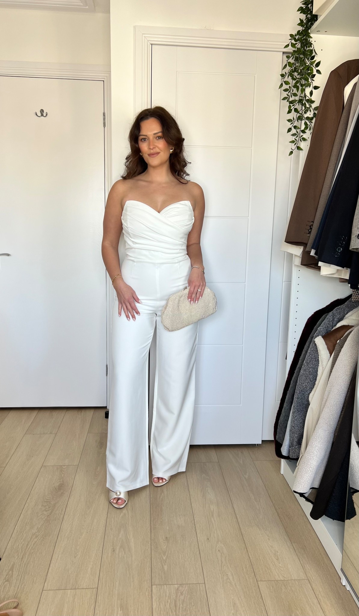 Bride to be outfit 👰🏻‍♀️

Jumpsuit size 10

White outfit, bridal, hen do, engagement party, wedding

#LTKuk #LTKwedding #LTKpartywear