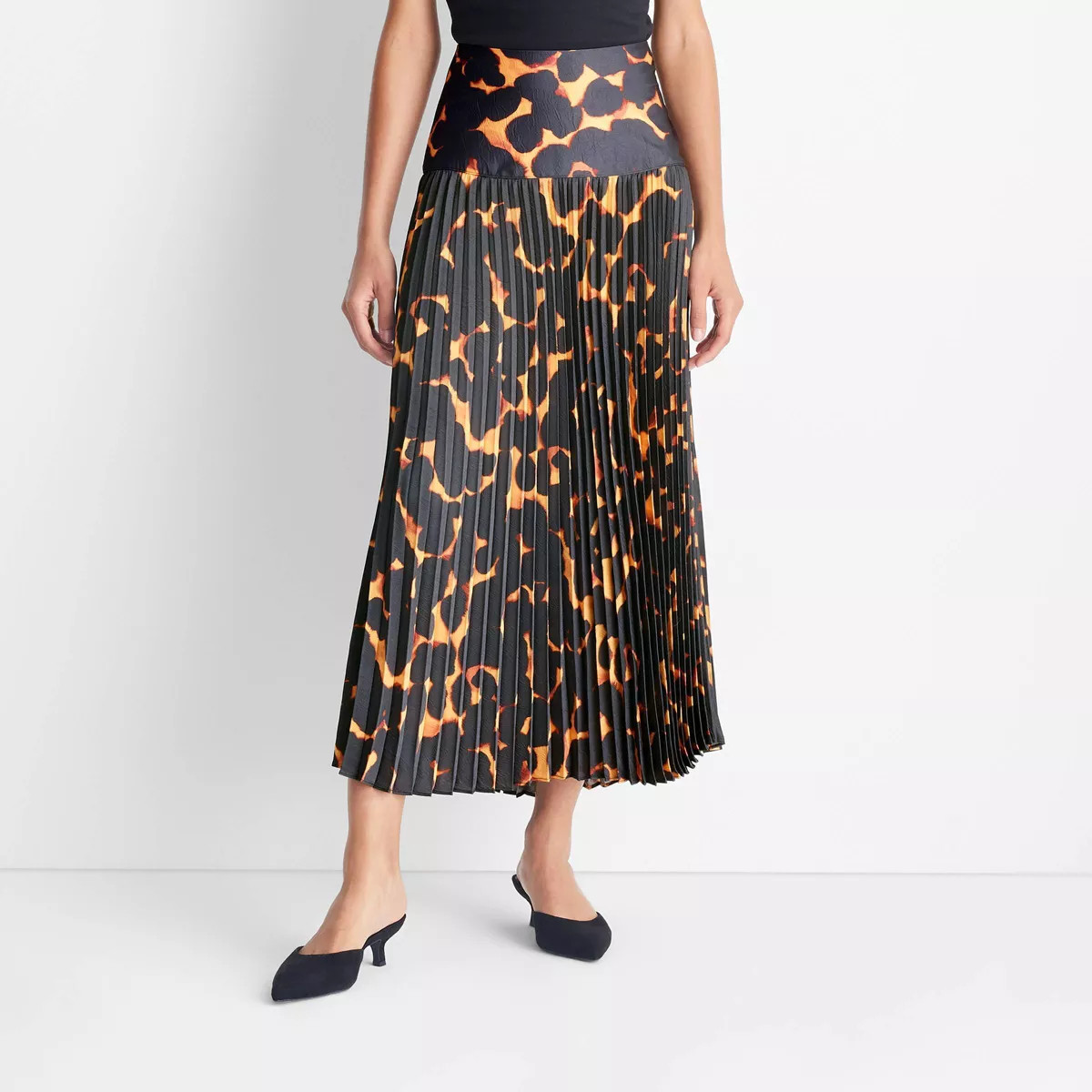 Women's Drop Waist Pleated Ankle Skirt - Future Collective | Target