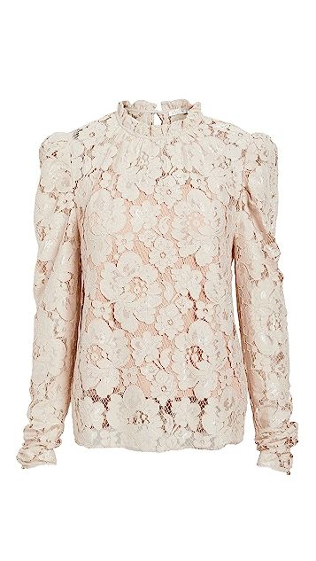 Emma Puff Sleeve Lace Top | Shopbop