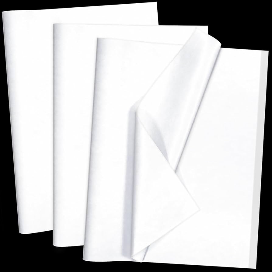 100 Sheets White Tissue Paper Artdly 14 x 20 Inches Recyclable White Wrapping Paper Bulk for Wedd... | Amazon (US)