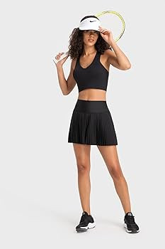 altiland Womens' Cool Feeling Pleated Tennis Athletic Running Mini Skirts with Shorts 3" | Amazon (US)