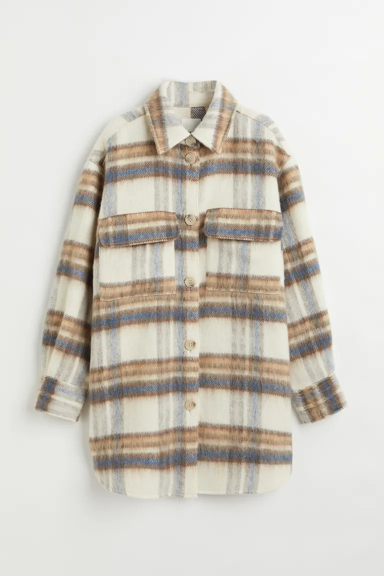 Oversized shirt jacket | H&M (UK, MY, IN, SG, PH, TW, HK)