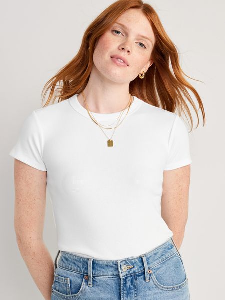 Snug Cropped T-Shirt for Women | Old Navy (US)