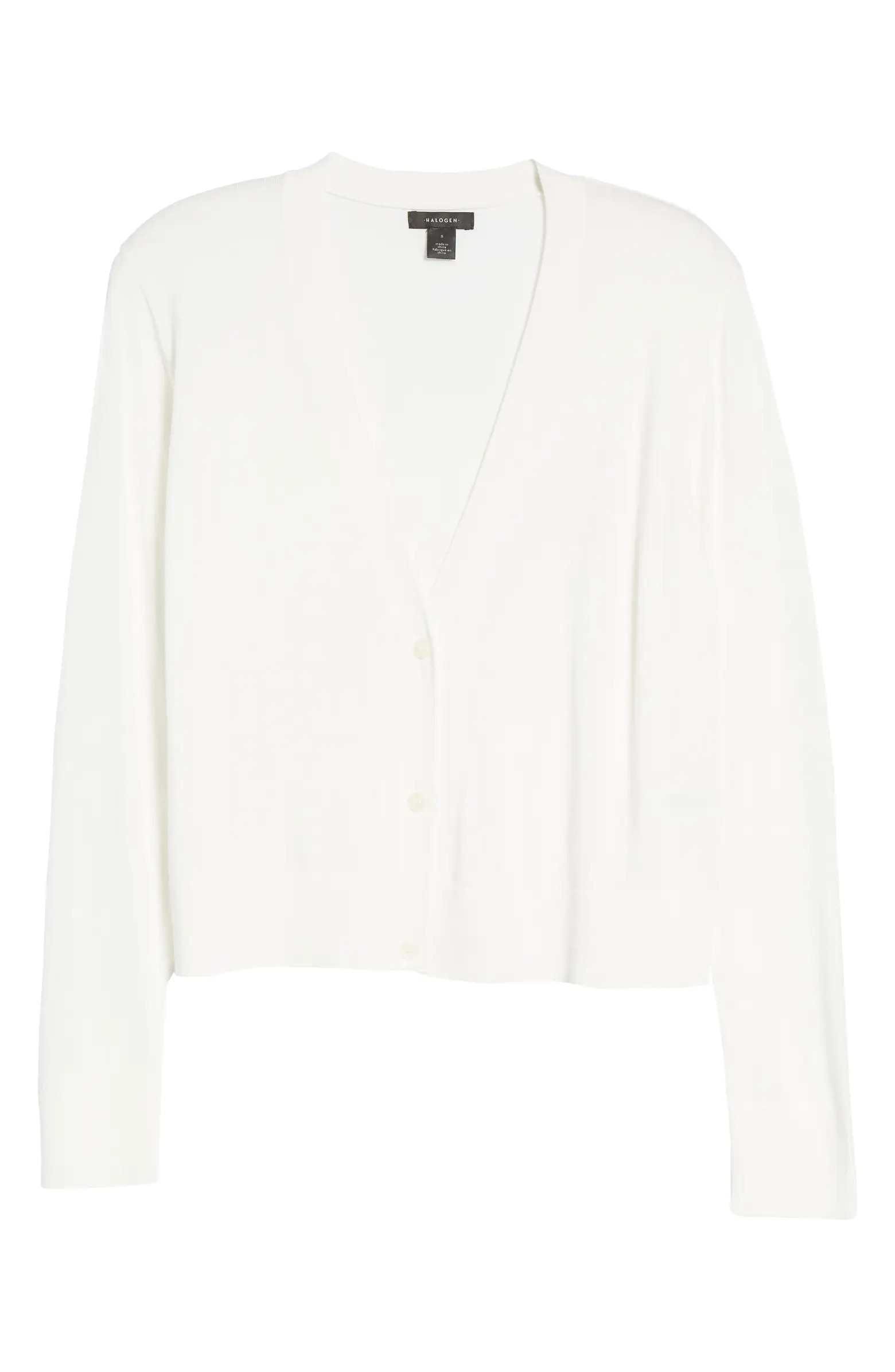 Halogen® Women's Crop V-Neck Cardigan | Nordstrom | Nordstrom