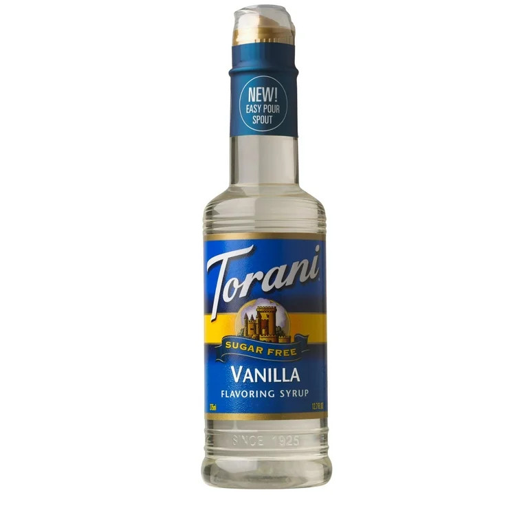Torani Sugar Free Vanilla Syrup, Zero Calorie, Authentic Coffeehouse Syrup, 16.5 oz - Walmart.com | Walmart (US)