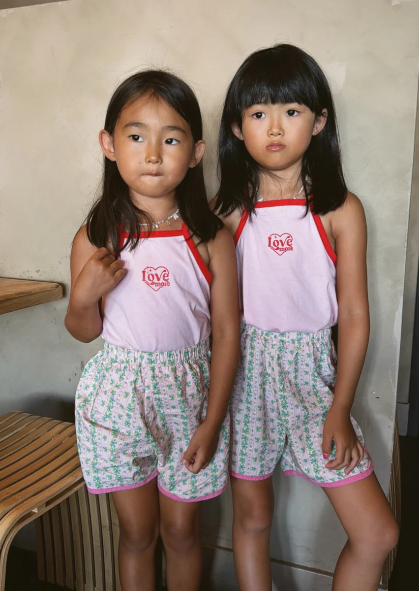 Love More Color Block Tank Top Pink | Sun Peony Coconut