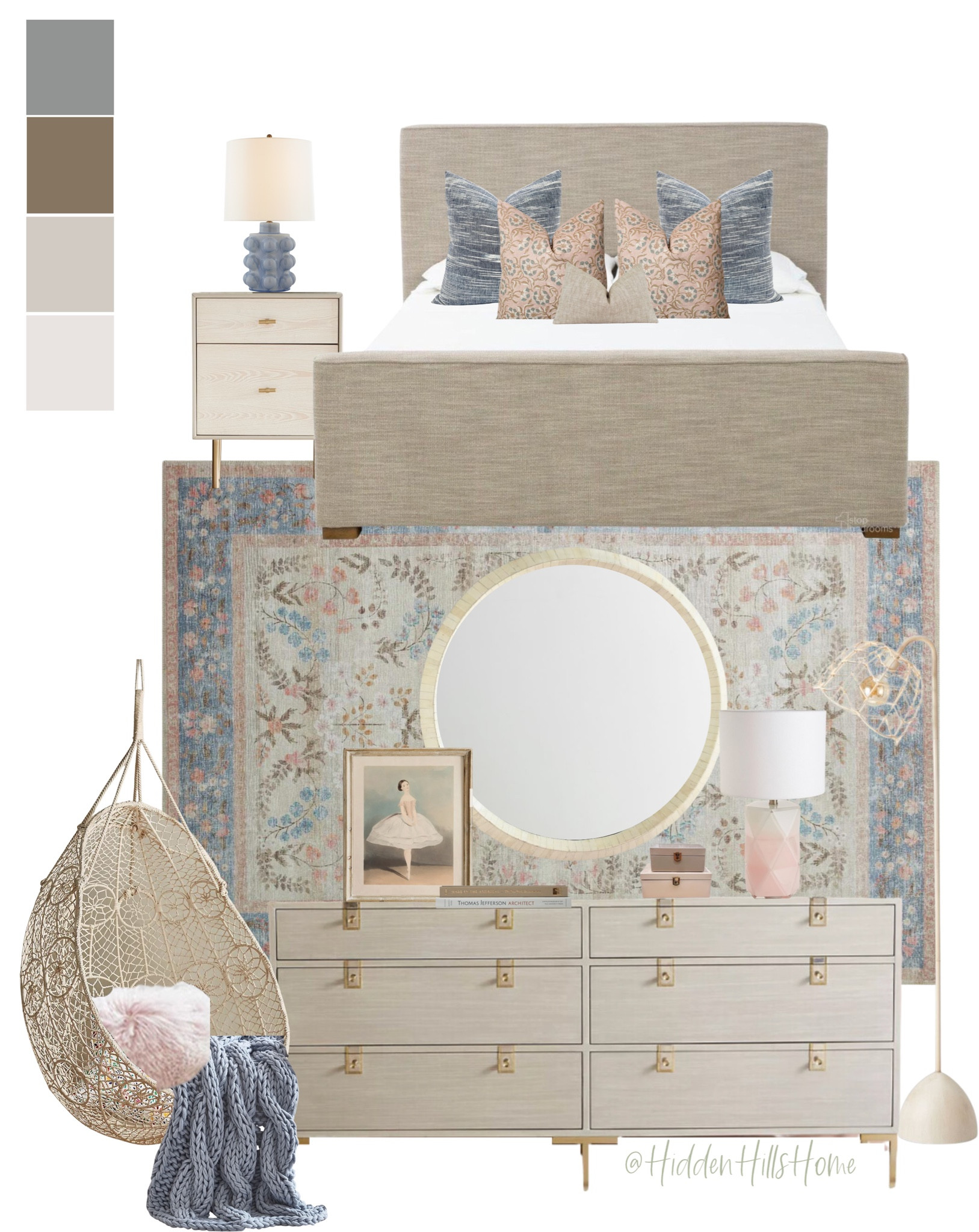 Girls bedroom decor, girls room mood board, teen girls bedroom decor ideas, cute girls bedroom, kids bedroom #girlsbedroom

#LTKkids #LTKsalealert #LTKhome