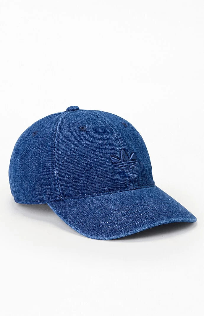 Adidas Denim Dad Hat in Blue | PacSun