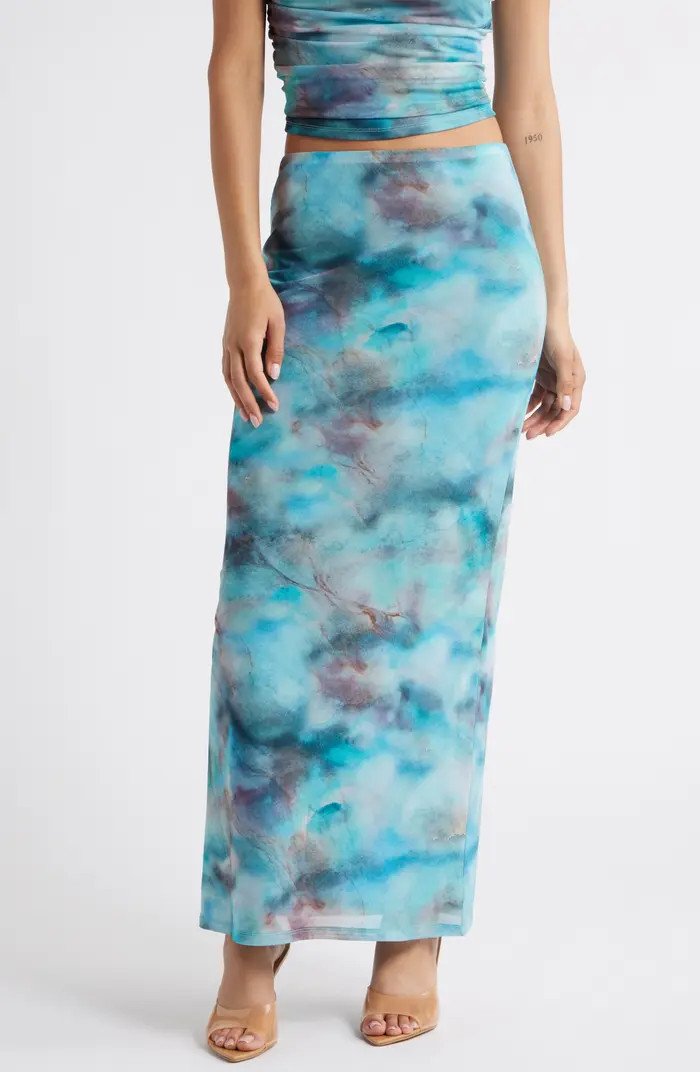 Open Edit Mesh Maxi Skirt | Nordstrom | Nordstrom
