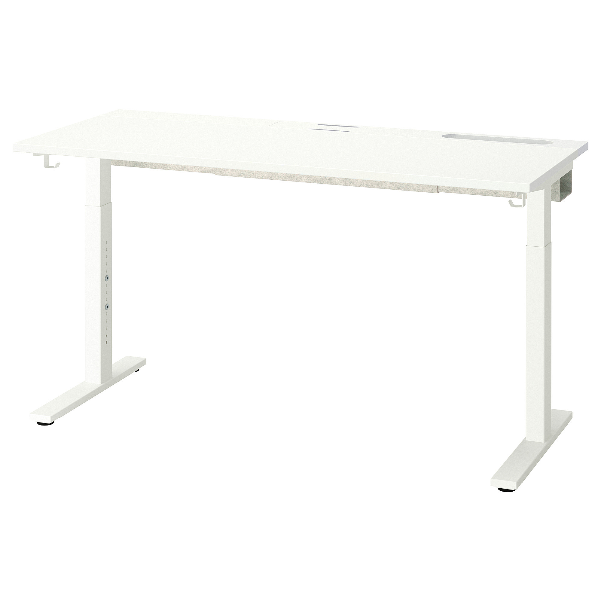 MITTZON Desk, white, 55 1/8x23 5/8 " | IKEA US