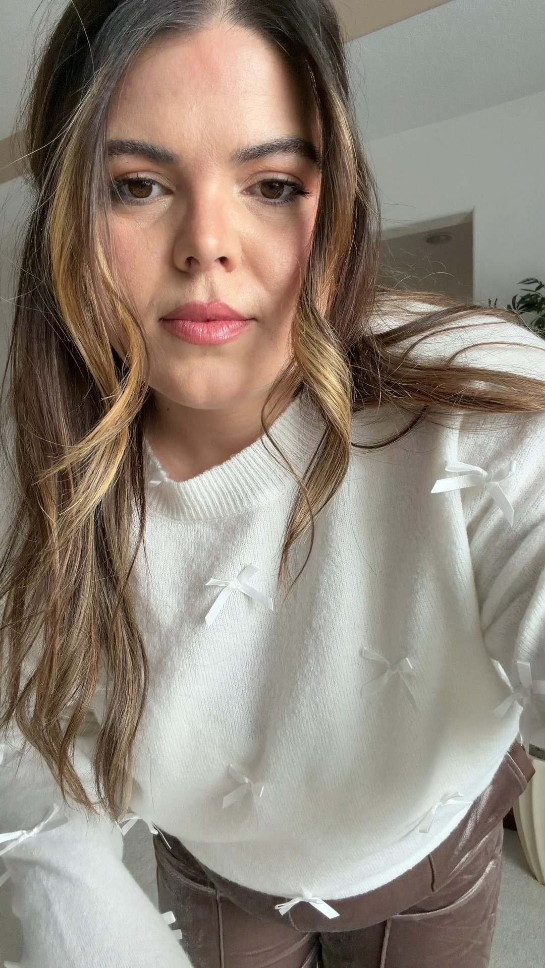 Comfy and chic holiday outfit!! Wearing size large in the sweater and XL in the velvet pants (these look like trousers)

#WalmartPartner #WalmartStyle @Walmartstyle

#LTKHoliday #LTKMidsize #LTKGiftGuide