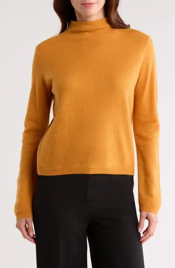 Mock Neck Wool & Cashmere Blend Sweater | Nordstrom Rack