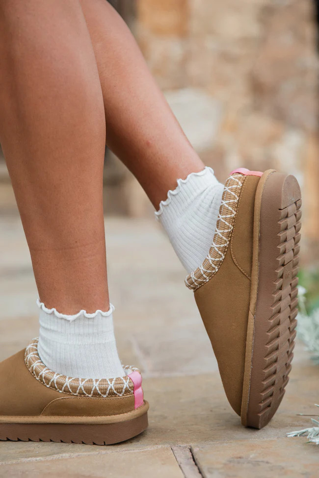 Sydney Chestnut Short Slip-On Bootie | Pink Lily