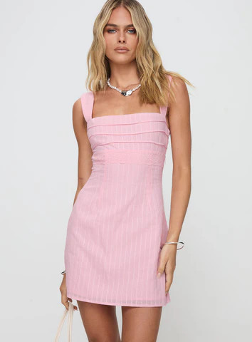 Anyone But You Mini Dress Pink | Princess Polly US