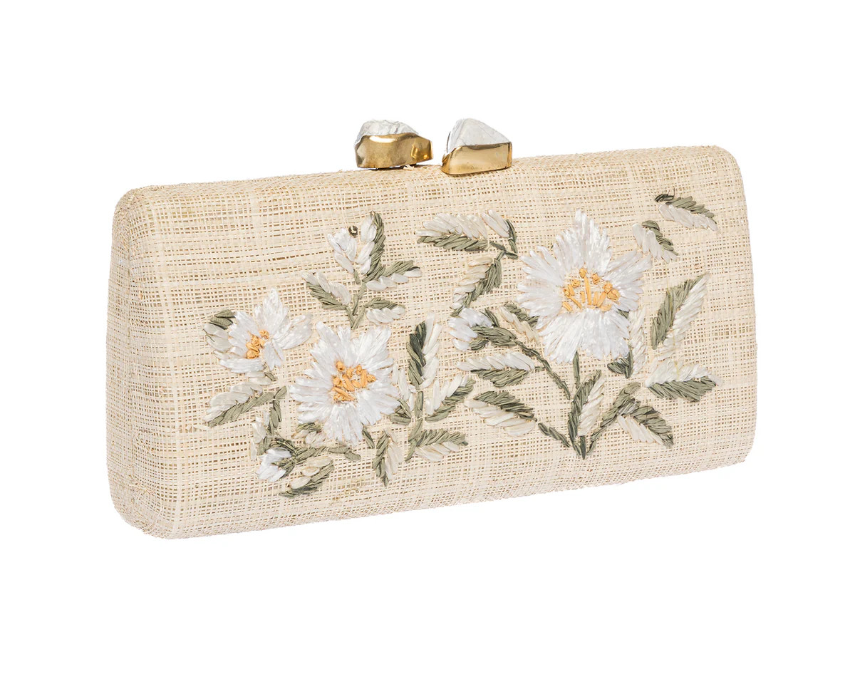 Alessandra Clutch in White | Over The Moon