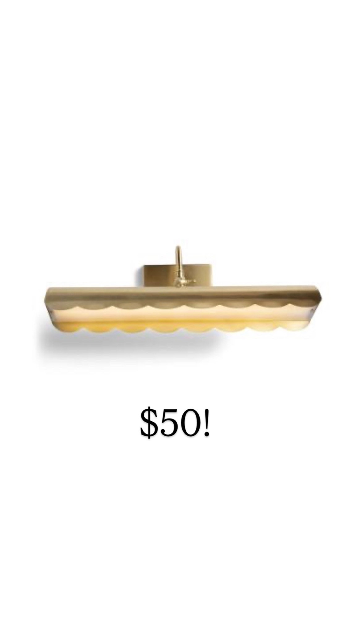 Scalloped rechargeable picture light 

#LTKSaleAlert #LTKHome #LTKOver40