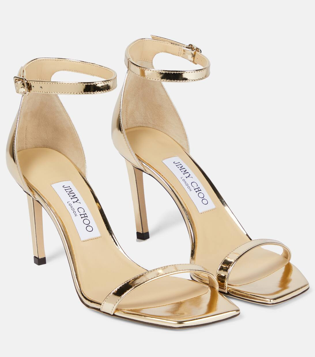Alva 85 metallic leather sandals | Mytheresa (UK)