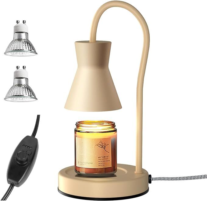 LALISU Candle Warmer Lamp with 2 Bulbs Compatible with Jar Vintage Electric Melter ScentedDimmabl... | Amazon (US)