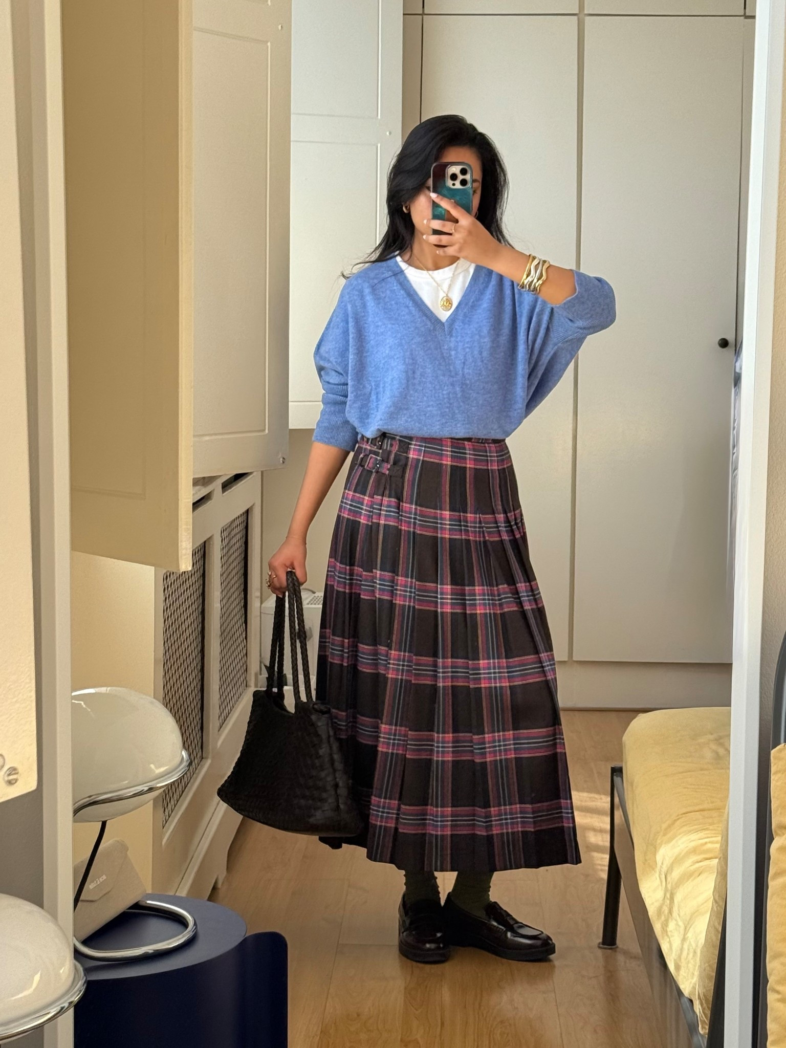 Kilt pleated skirt 🤍