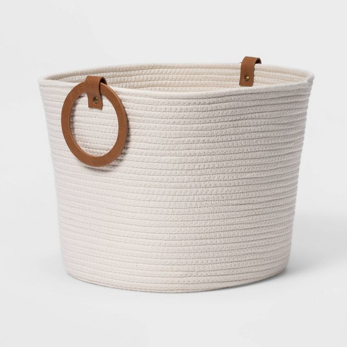 Coiled Rope with Round Handles White - Threshold&#8482; | Target