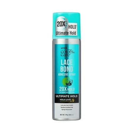KISS Colors & Care Lace Bond Spray Wig Liquid Adhesive Ultimate Hold 6 oz. (170 g) | Walmart (US)