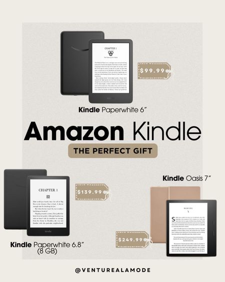 My sister and I literally go no where without our Kindles!! Giving a Kindle to someone who loves to read is quite literally the perfect gift! We love not having to carry books when we travel or run out to the store/wait for shipping when it’s time to start our next one!! 

#LTKhome #LTKGiftGuide #LTKfindsunder100
