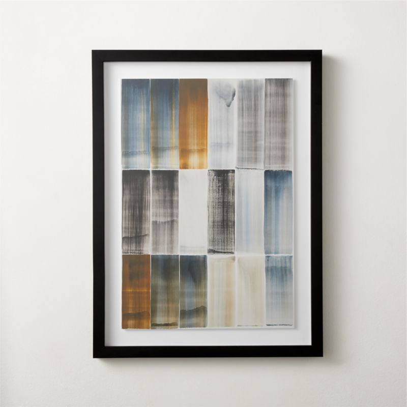 Cery II Modern Abstract Watercolor Framed Wall Art 18"x24" | CB2 | CB2