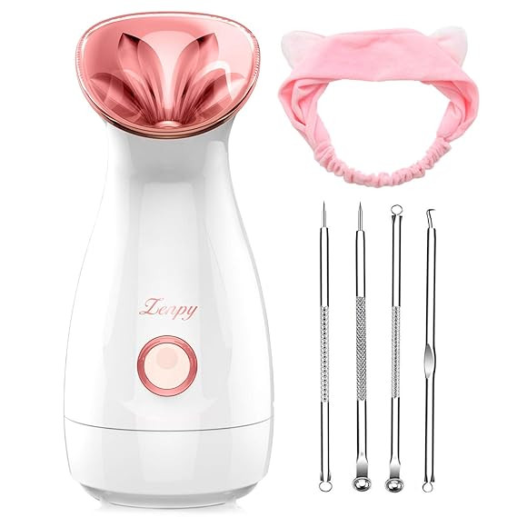 Facial Steamer Nano Ionic Hot Mist Face Steamer Home Sauna SPA Face Humidifier Atomizer for Women... | Amazon (US)