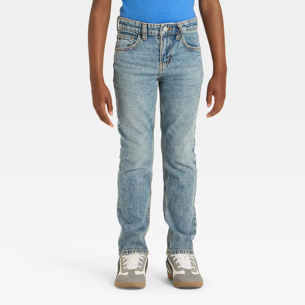 Boys' Slim Fit Jeans - Cat & Jack™ Medium Wash 7 | Target